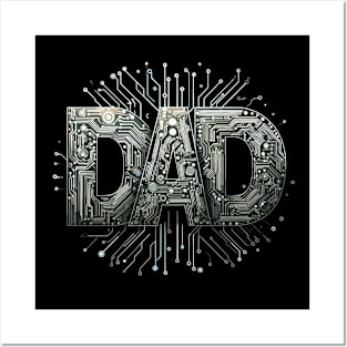 Cool and Stylish Tech Gift for Father Posters and Art